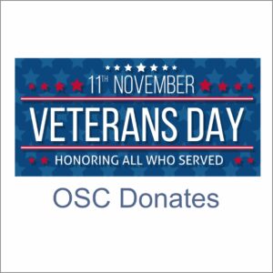 OSC Donates on Veterans Day