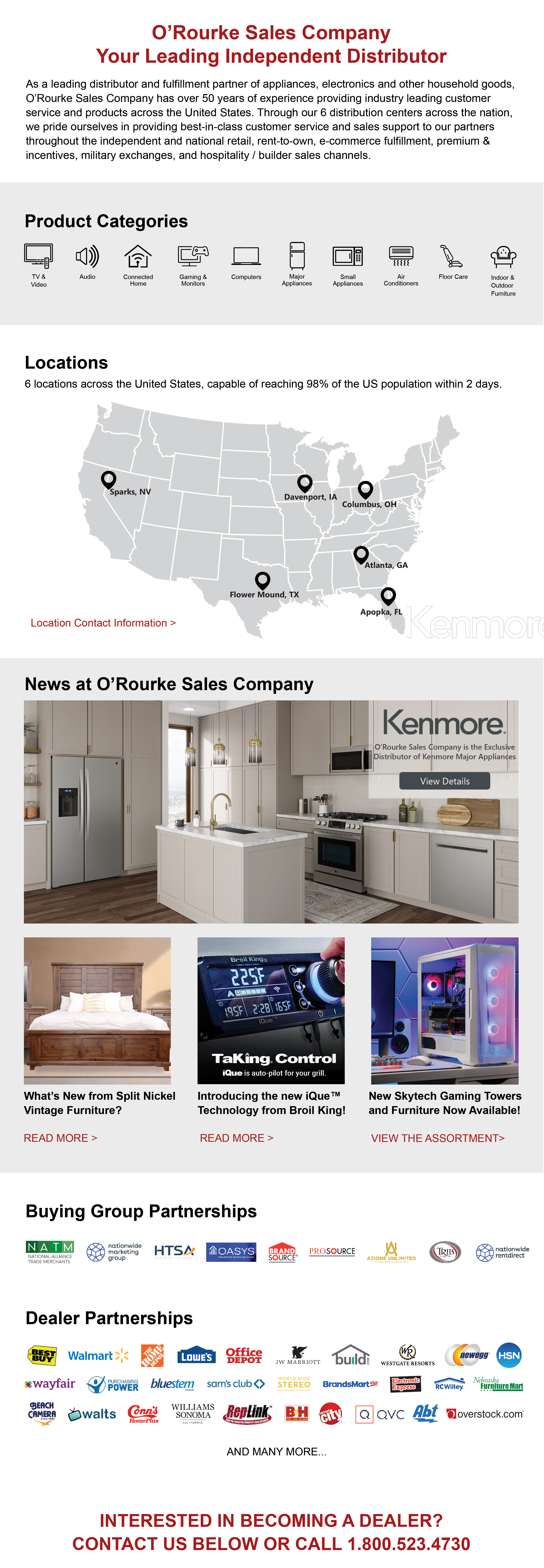 O’Rourke Sales Company Homepage