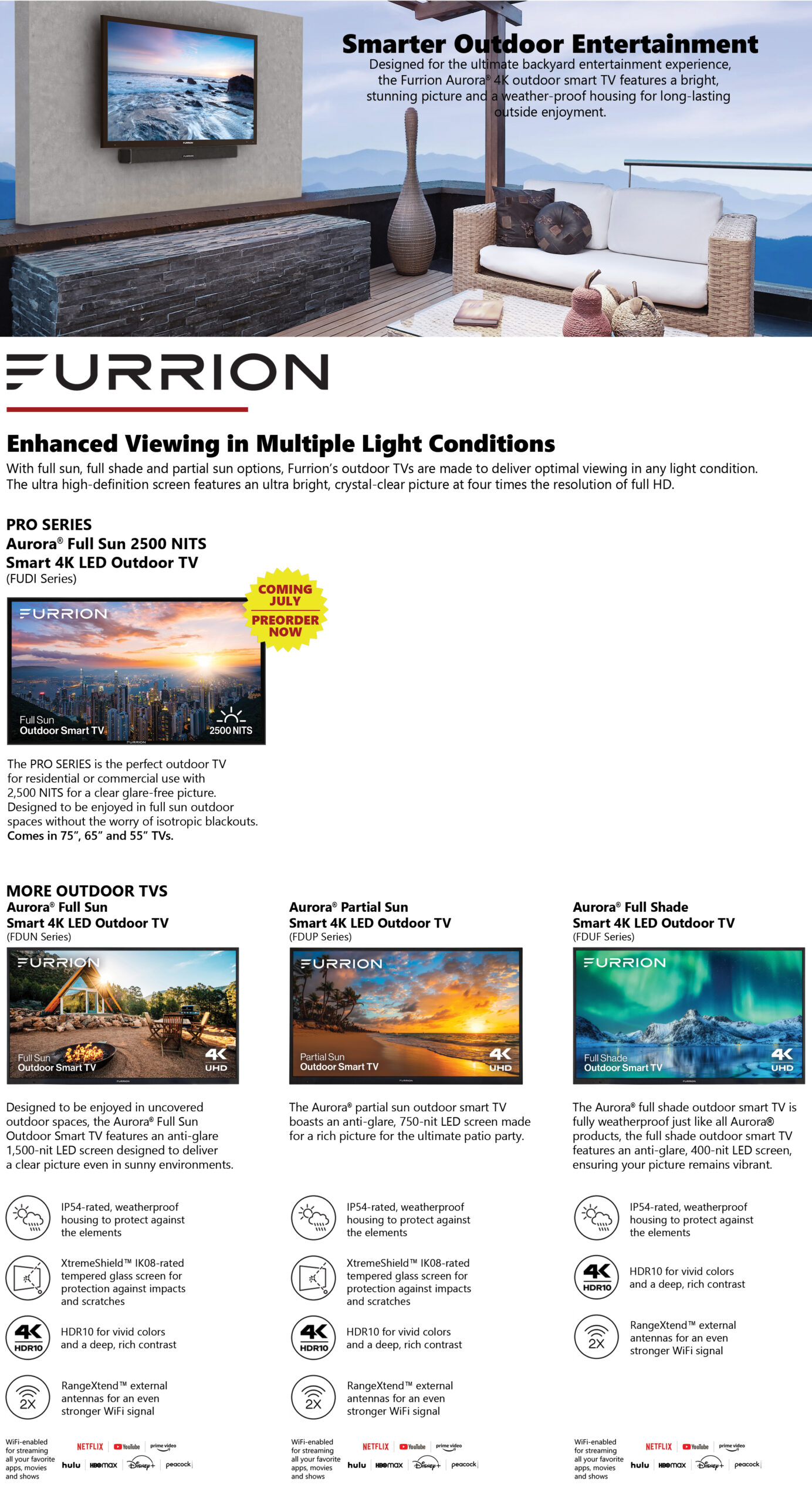 Furrion Outdoor TV Collection