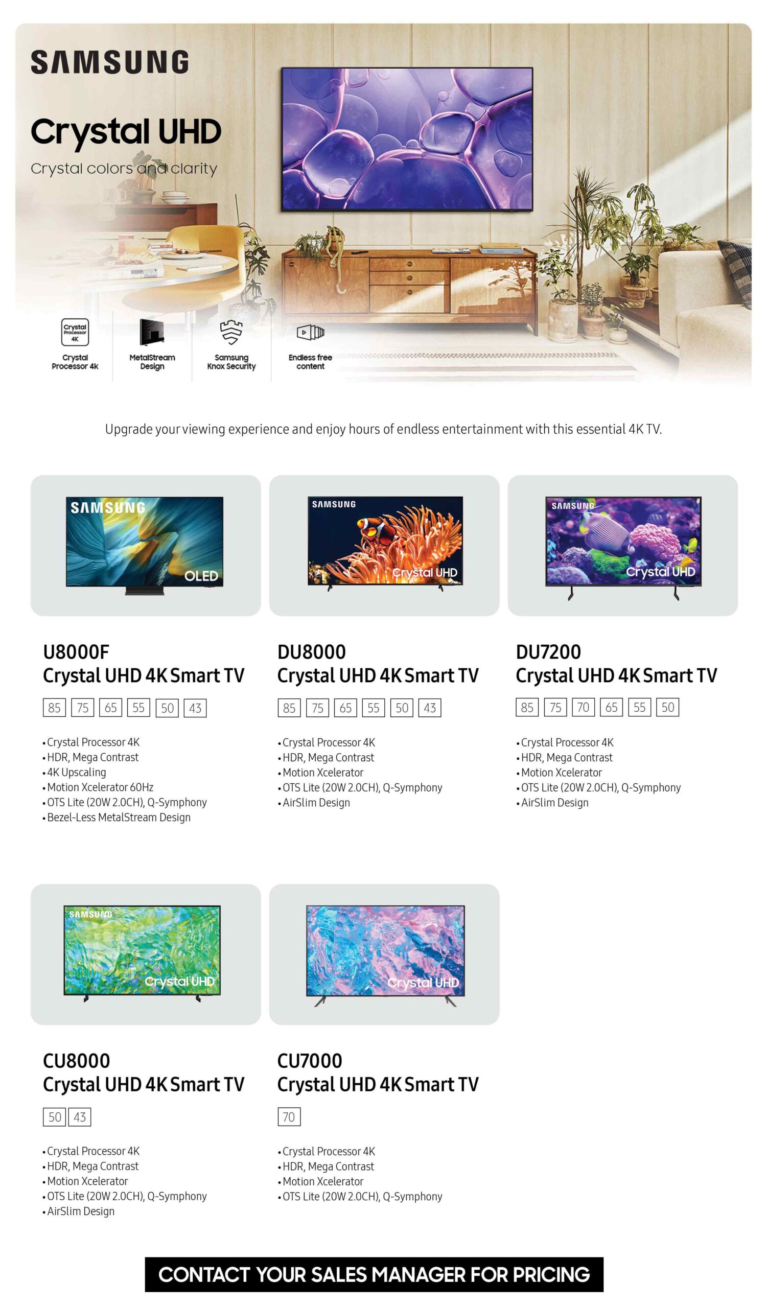 Samsung Crystal 4K TVs